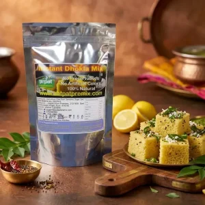 Zatpat Food Premixes Instant Dhokla Premix 200g pouch ready to cook soft spongy Gujarati dhokla mix