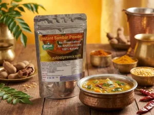 Zatpat Food Premixes Instant Sambar Premix product image ready to cook South Indian sambar mix pouch