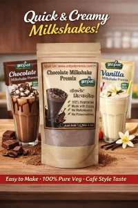 Chocolate Milkshake Premix | Instant Chocolate Shake Powder | Zatpat Food Premixes