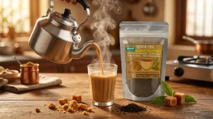 How to Make Instant Jaggery Tea in 2 Minutes